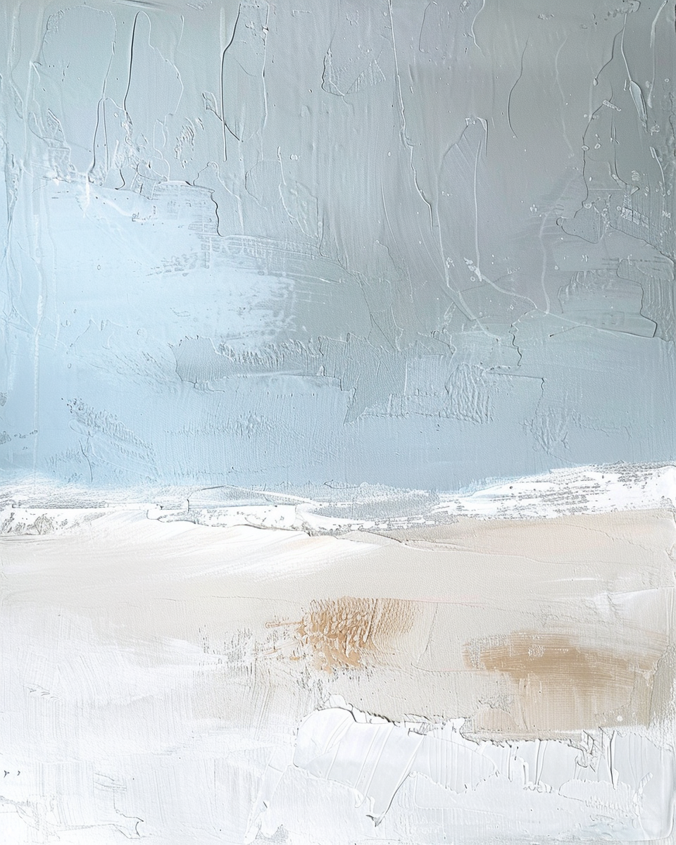 Blue Ocean Abstract Triptych - Hand Painting