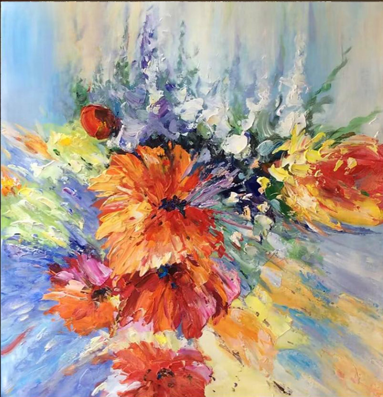 Petal Explosion Dining Room Wall Art