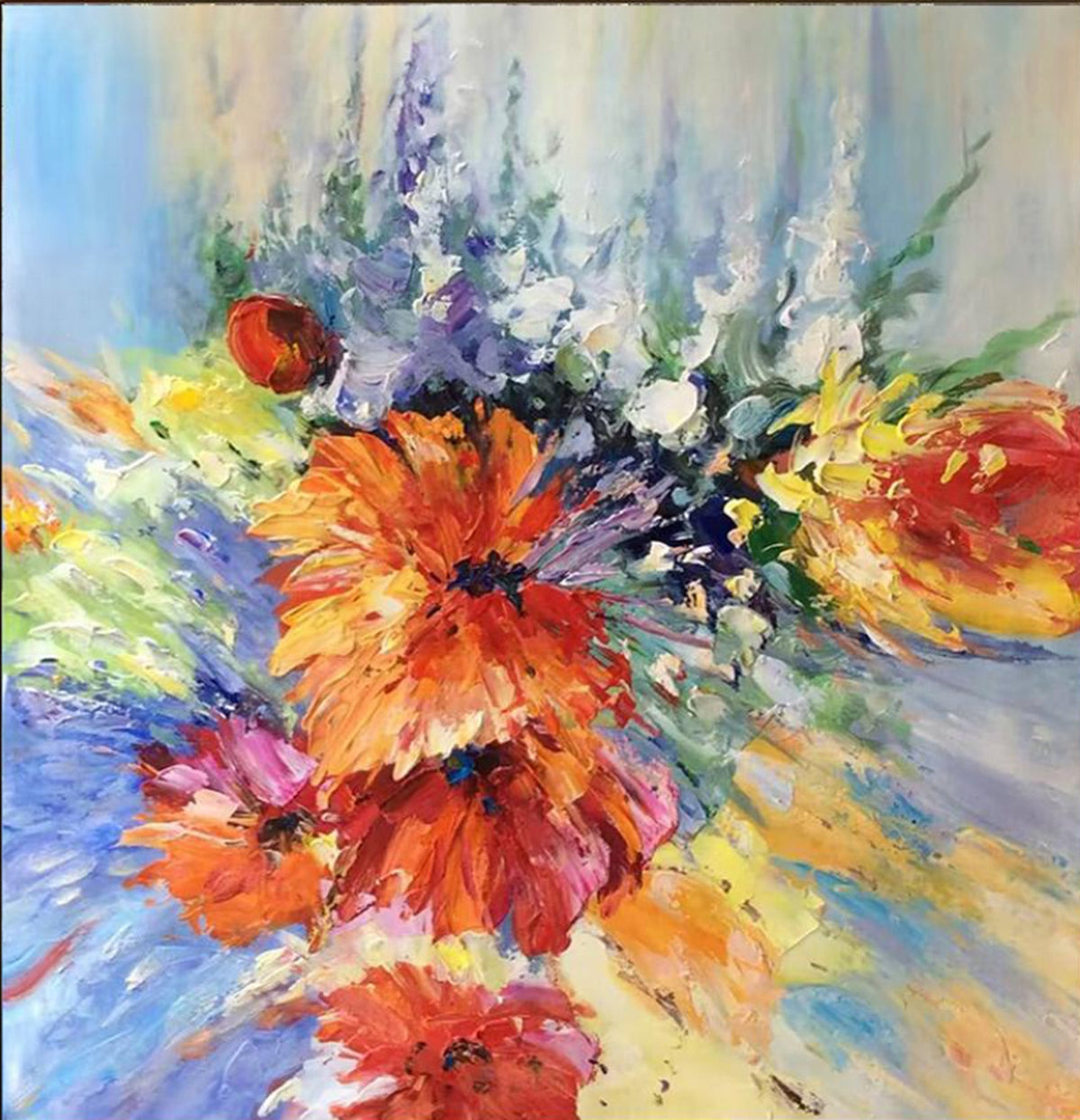 Petal Explosion - Hand Painting