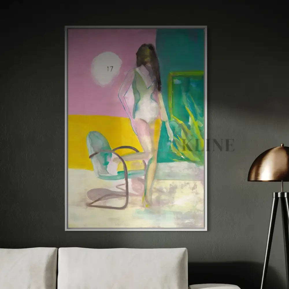 17 Bazaar II by Victoria Verbaan, hand-painted canvas painting showcasing vibrant figurative art for stylish interiors.
