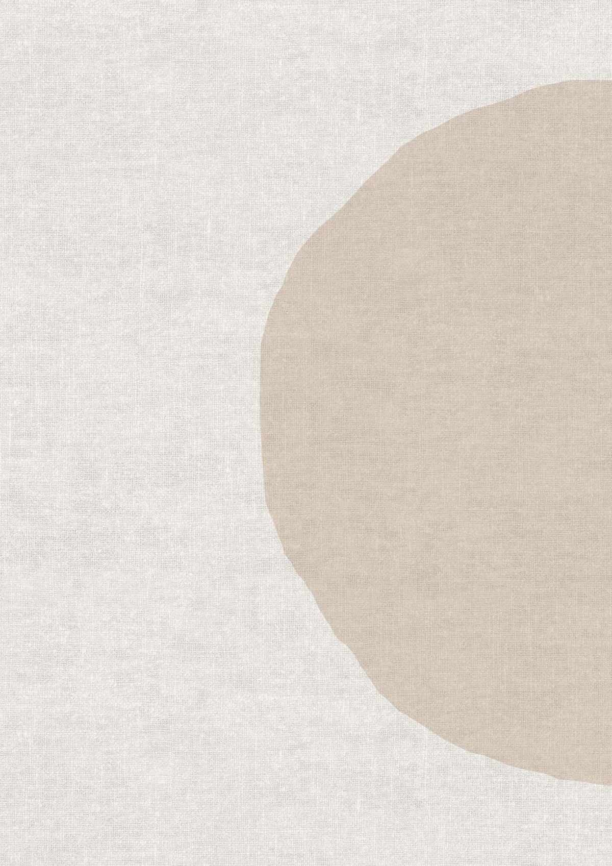 Blush & Beige Line Circles 1 - Hand Painting