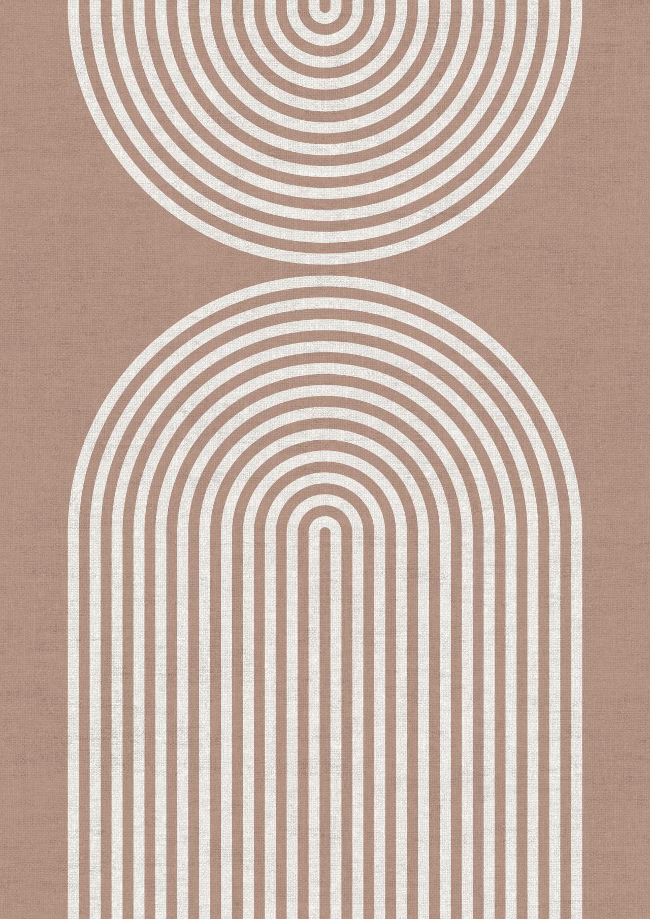 Gestreifte Bögen Abstrakt Beige