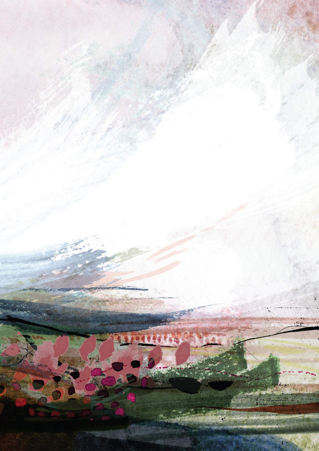 Garden Abstract 2 - Hand Painting