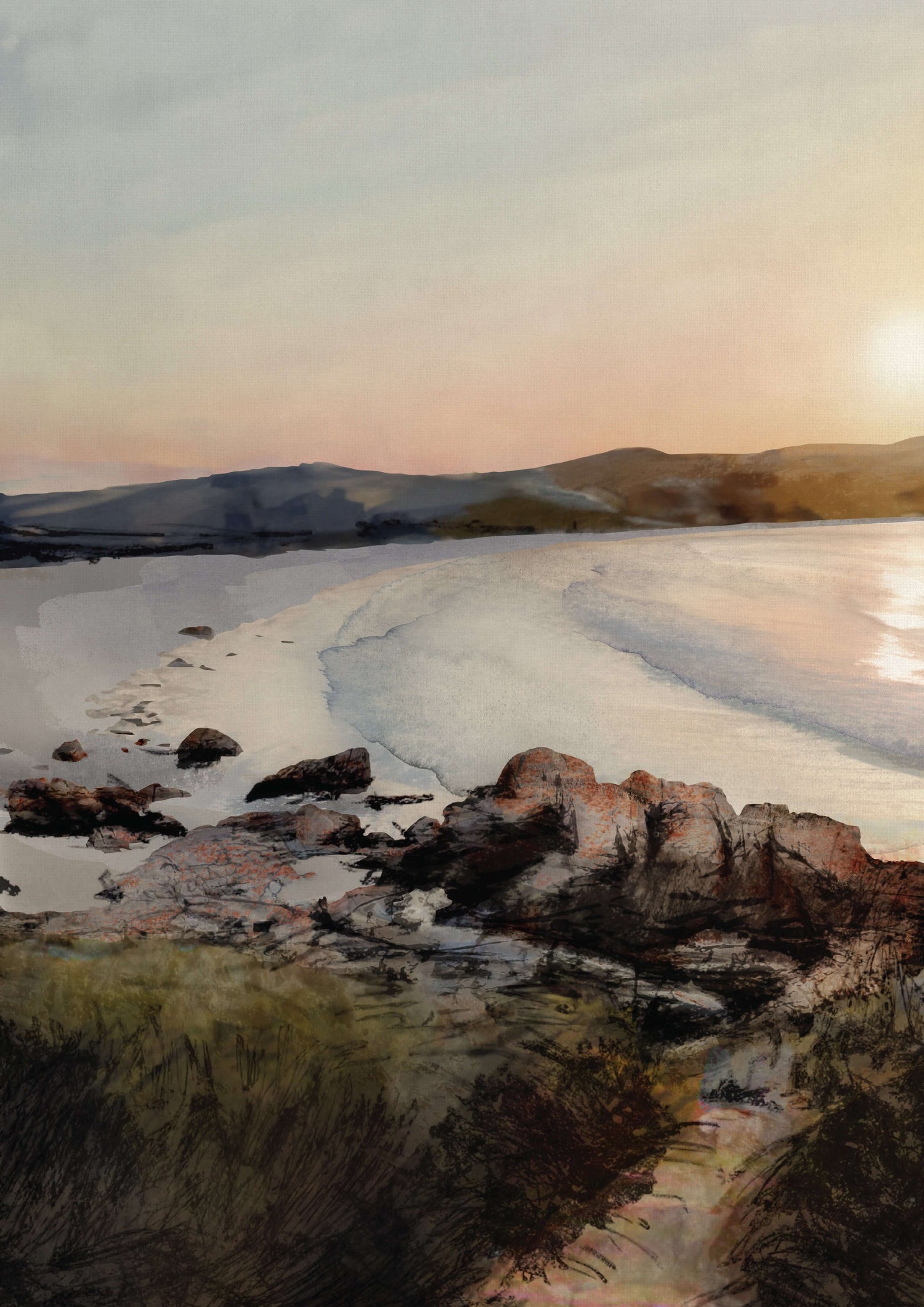 Binalong Bay Beach Lounge Wall Art