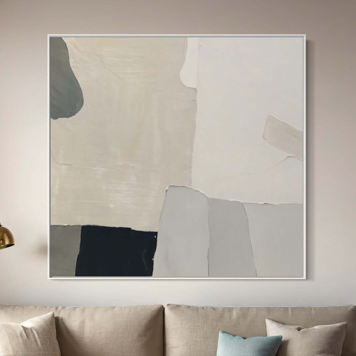 Neutral Geometry - Hand Painting