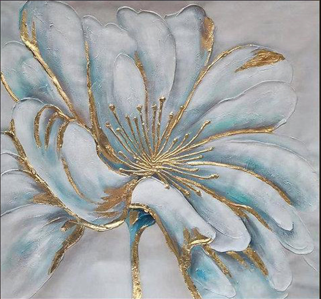 Sun-Kissed Indigo - Hand Painting