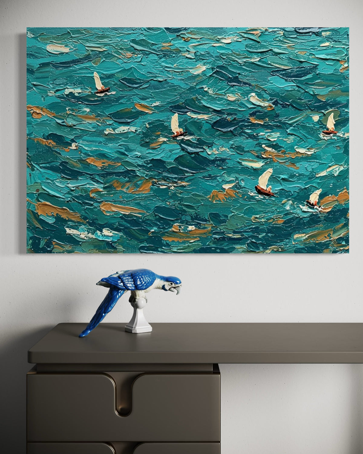 Abstract Current - Hand Painting