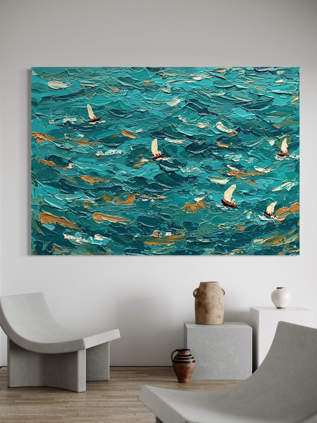 Abstract Current - Hand Painting