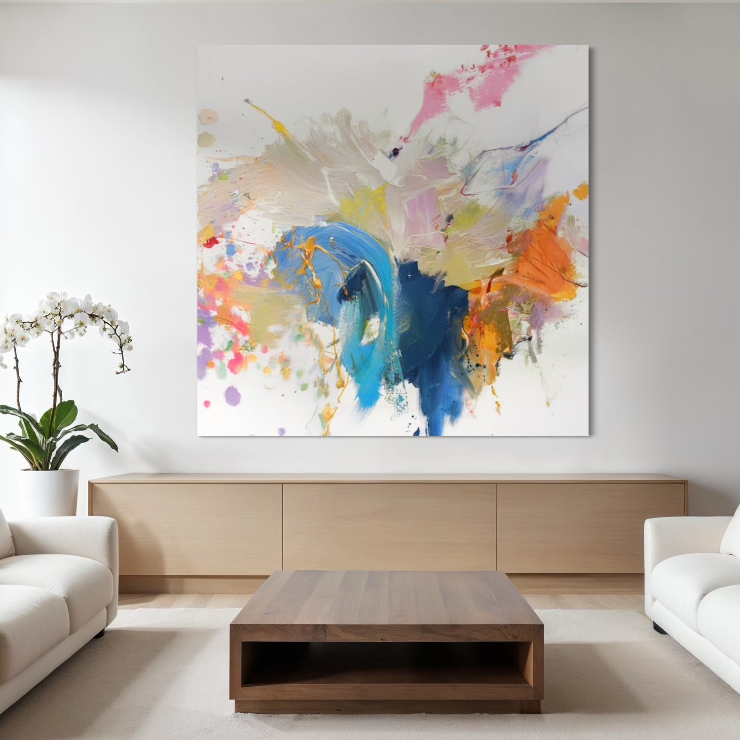 Abstract Flourish Dining Room Wall Art