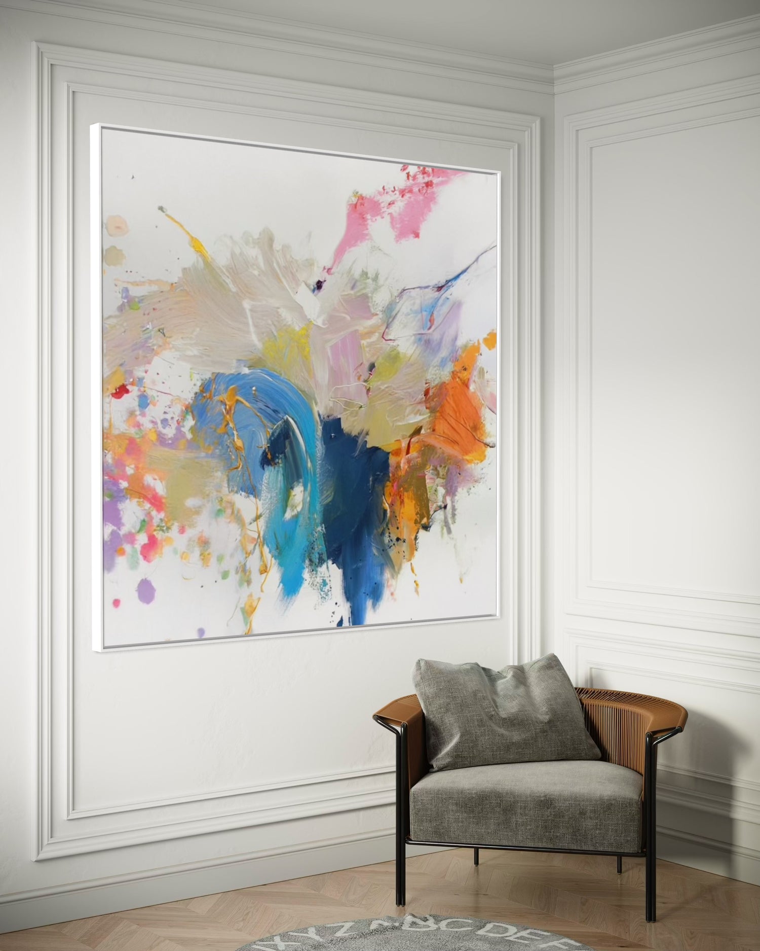 Abstract Flourish Dining Room Wall Art