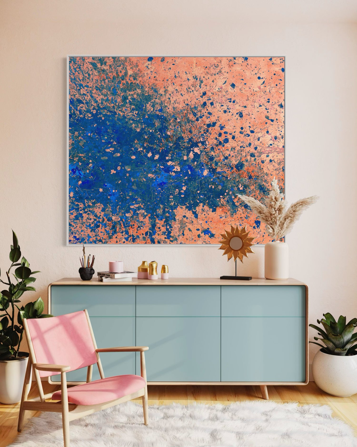Alien Invasion 2 Pink Wall Art