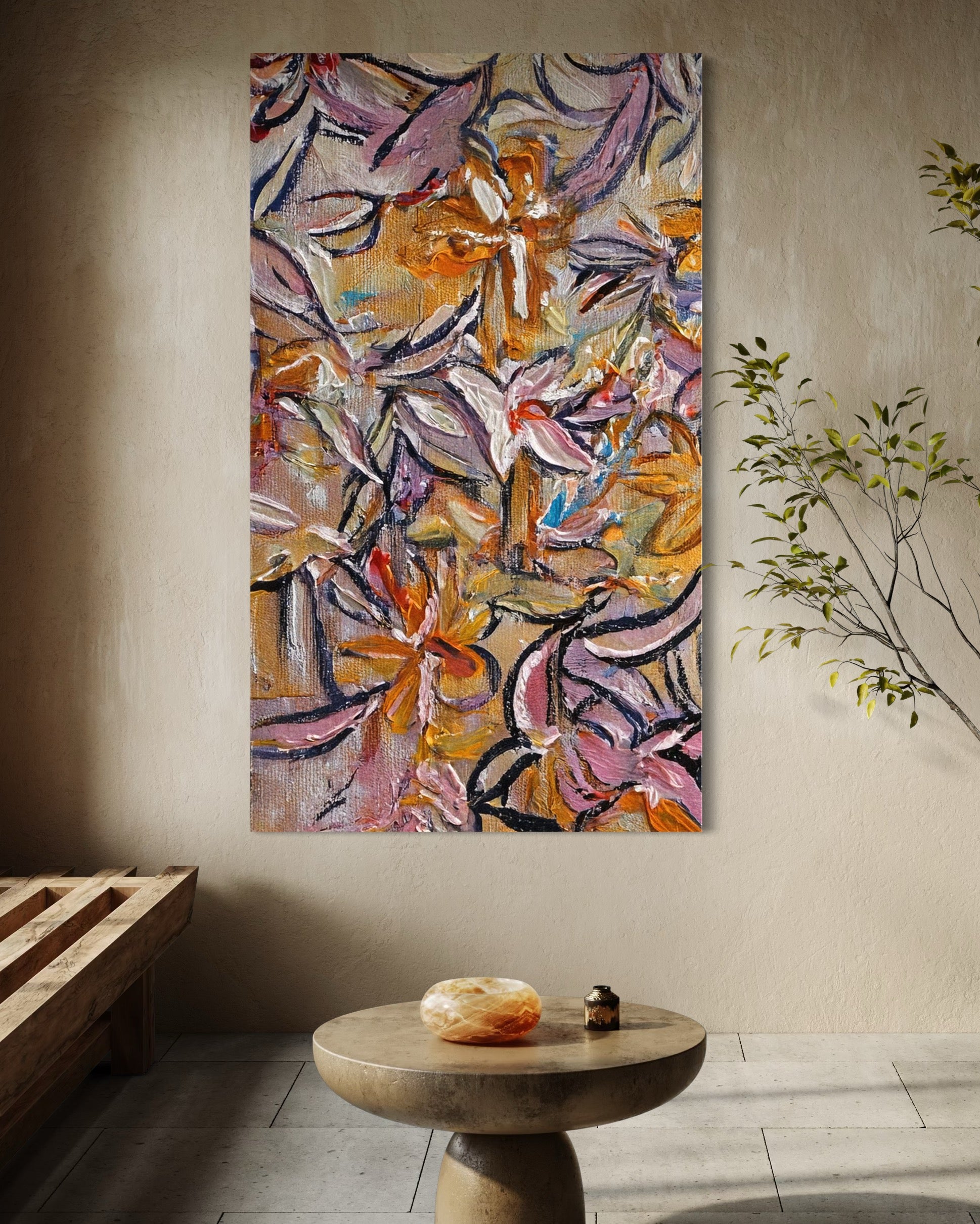 Autumnal Bloom Tapestry