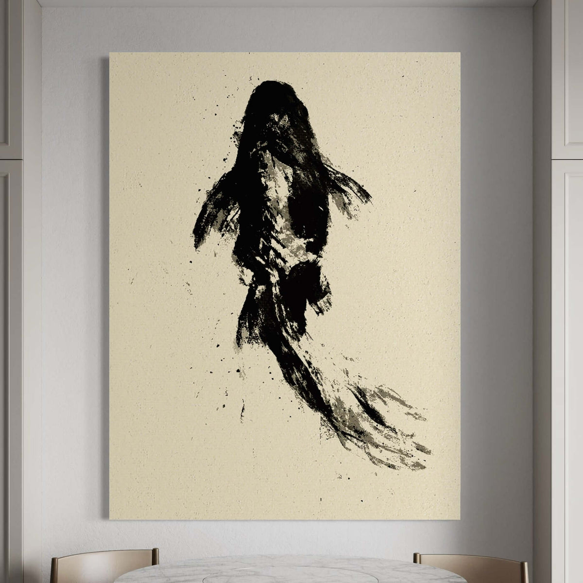 Black Koi - Hand Painting