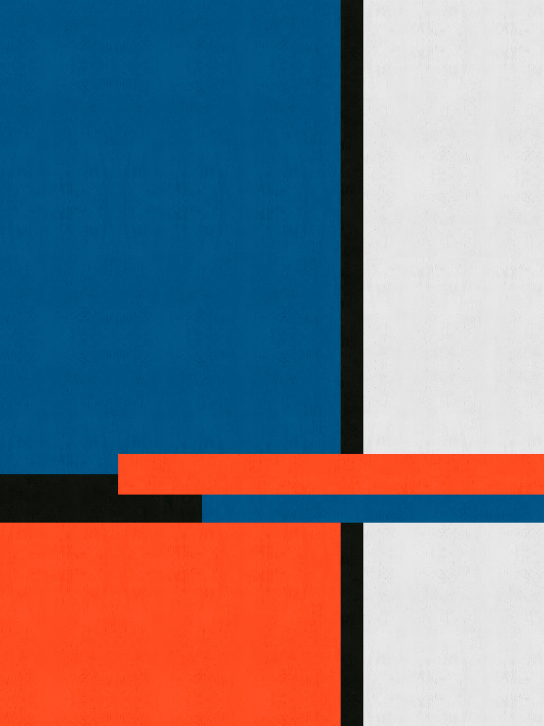 Blue and Red 3 - Hand Painting
