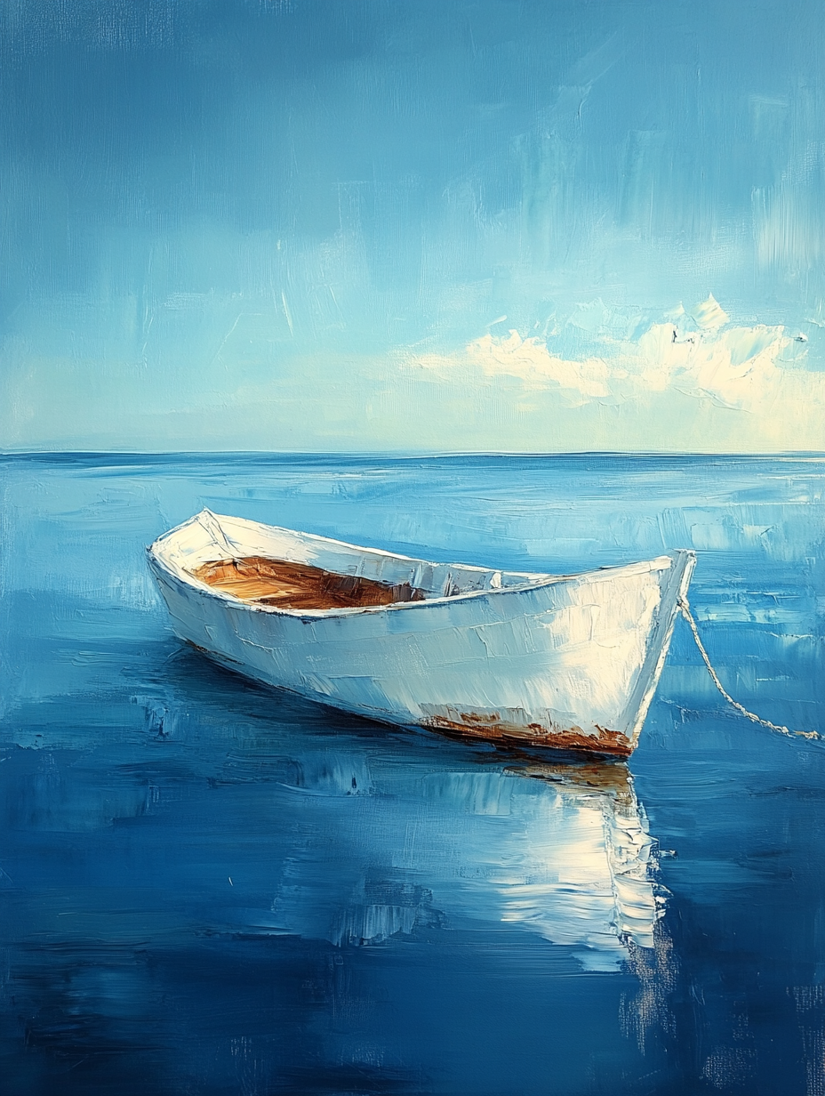 Boat on a Turquoise Morning