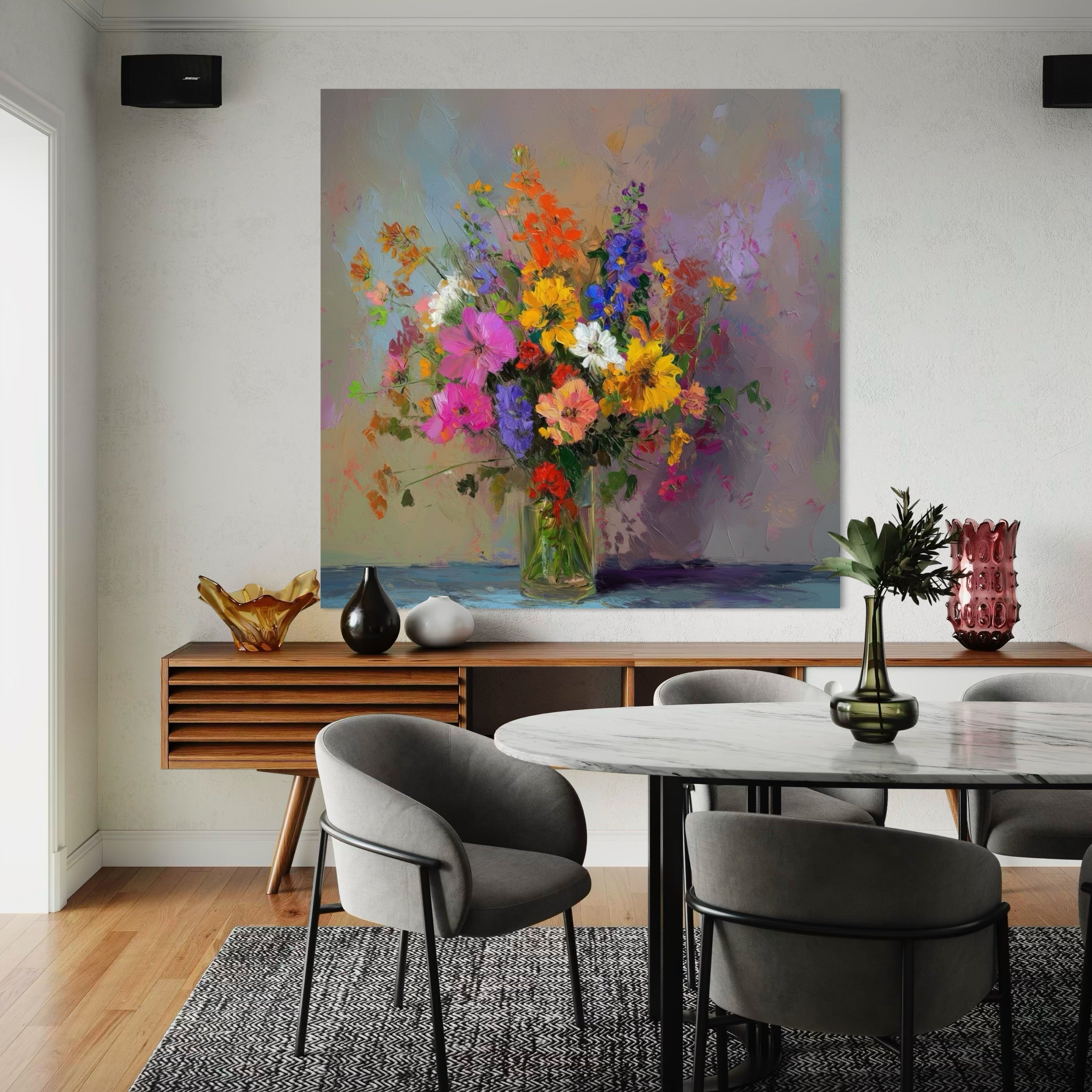 Bouquet Flower Painting - Hand Painting