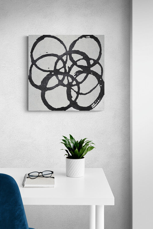 Flowers in The Mirror - Kline Collective Dining Room Wall Art