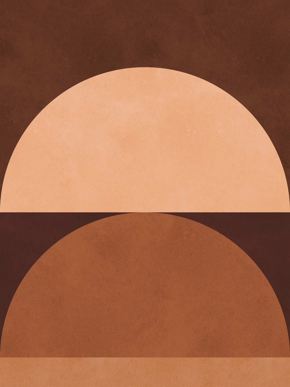 Brown Geometry 4 - Hand Painting