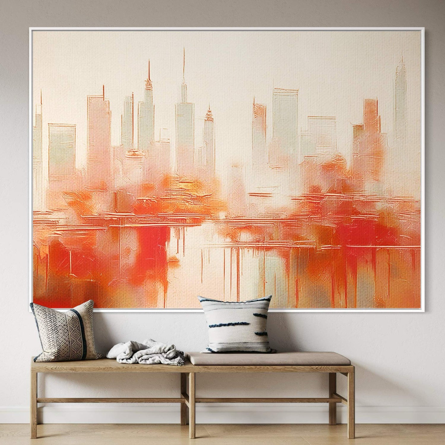 Edificios al anochecer 4 Dining Room Wall Art