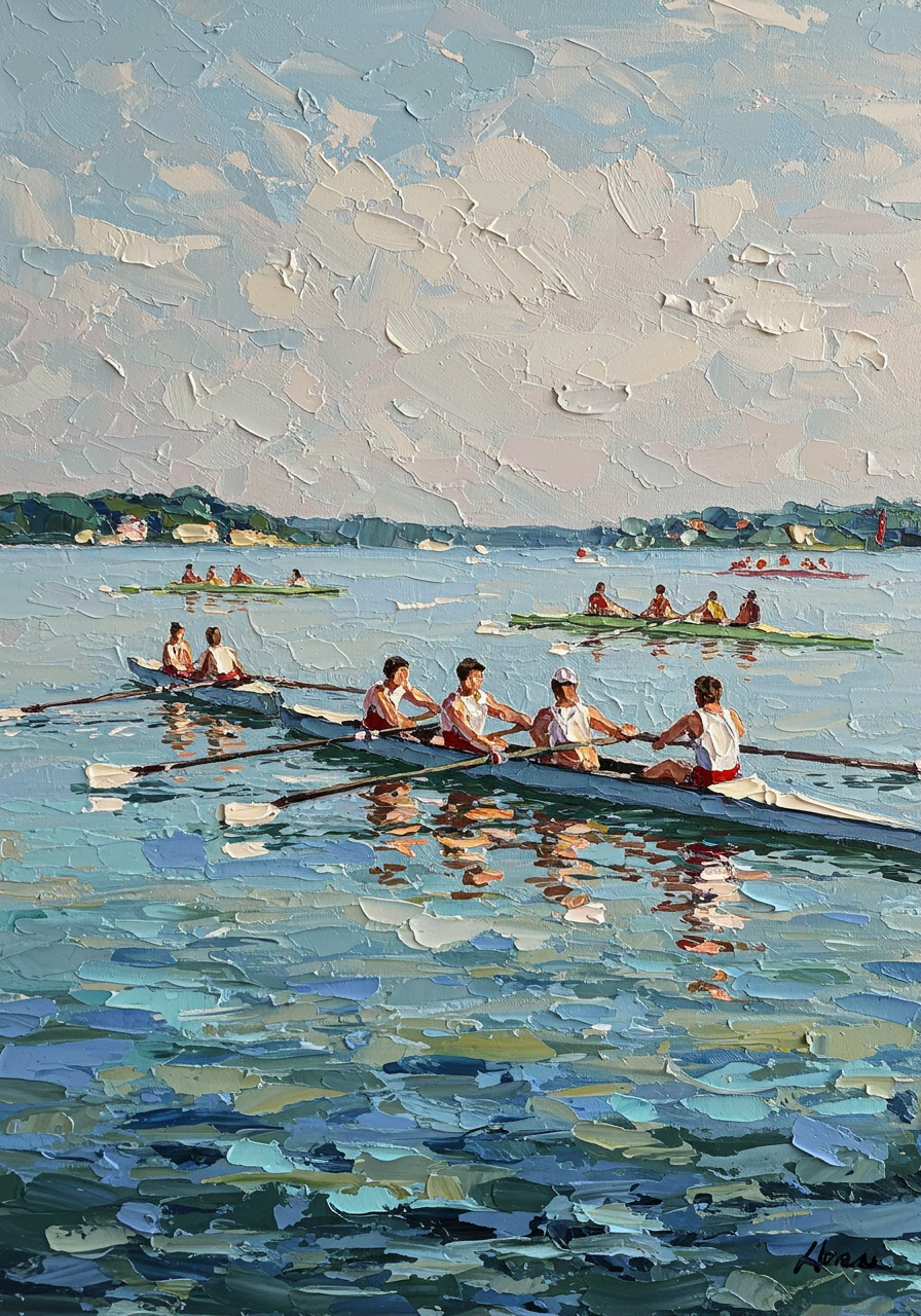 Cadence Over Water - Hand Painting