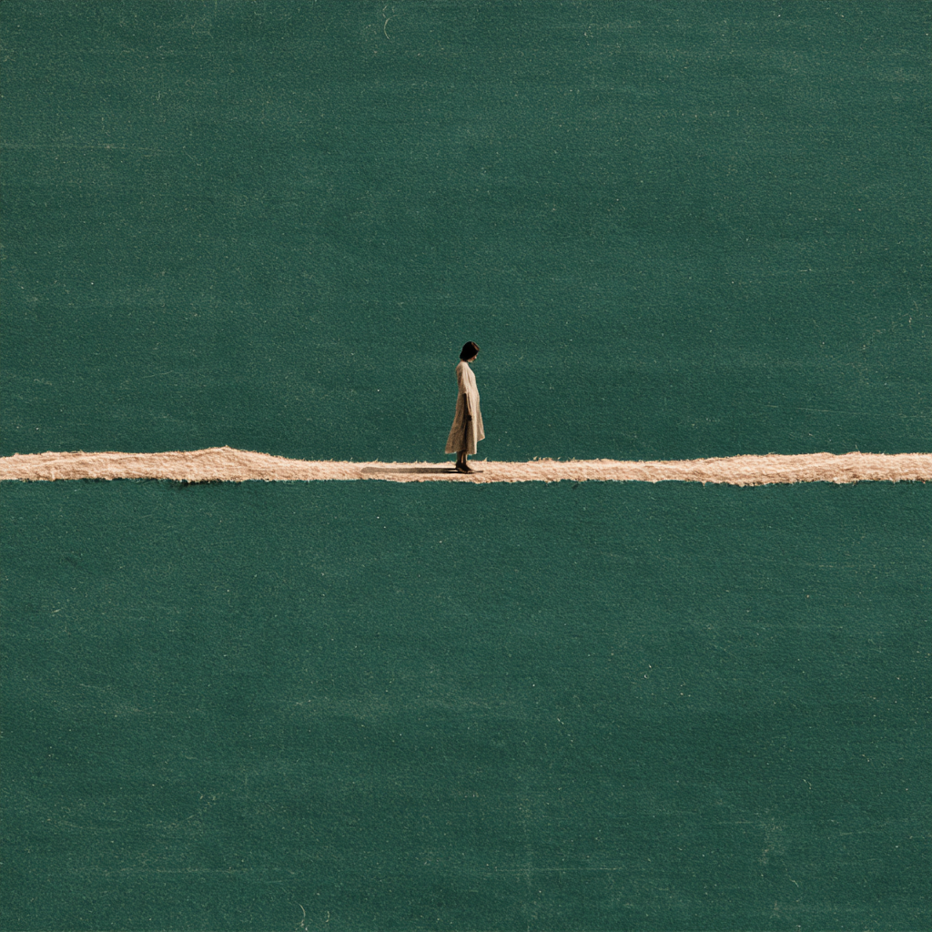Contours of Silence - Hand Painting