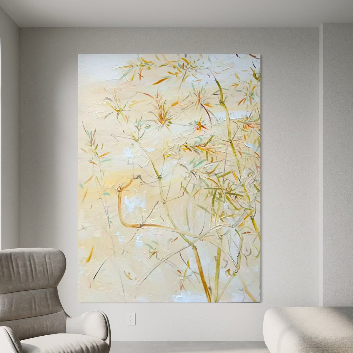 Delicate Bamboo Painting - Hand Painting