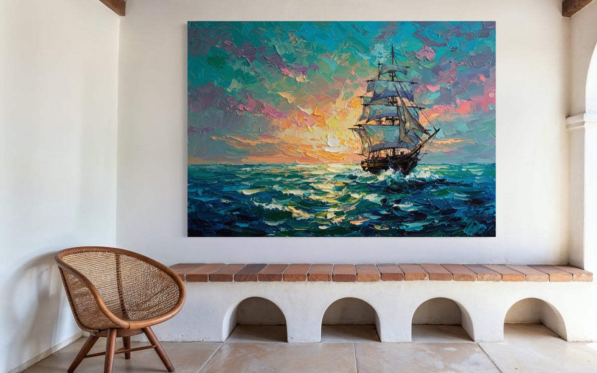 Dreamscape at Sea - Hand Painting