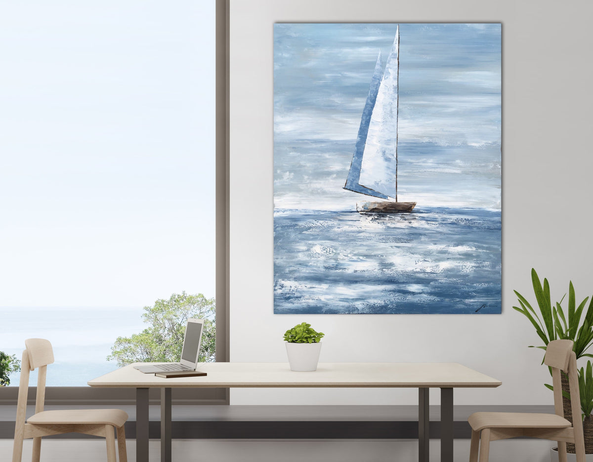 Sailing Far Away - Hand Painting