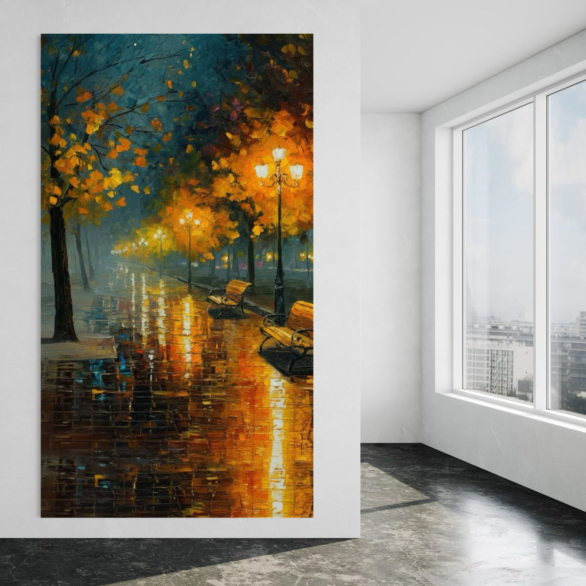 Evening Elegance - Hand Painting