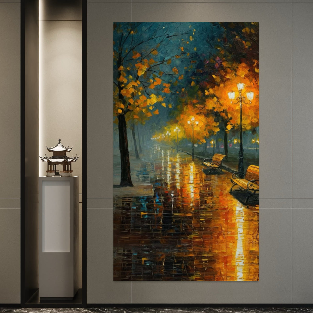 Evening Elegance - Hand Painting
