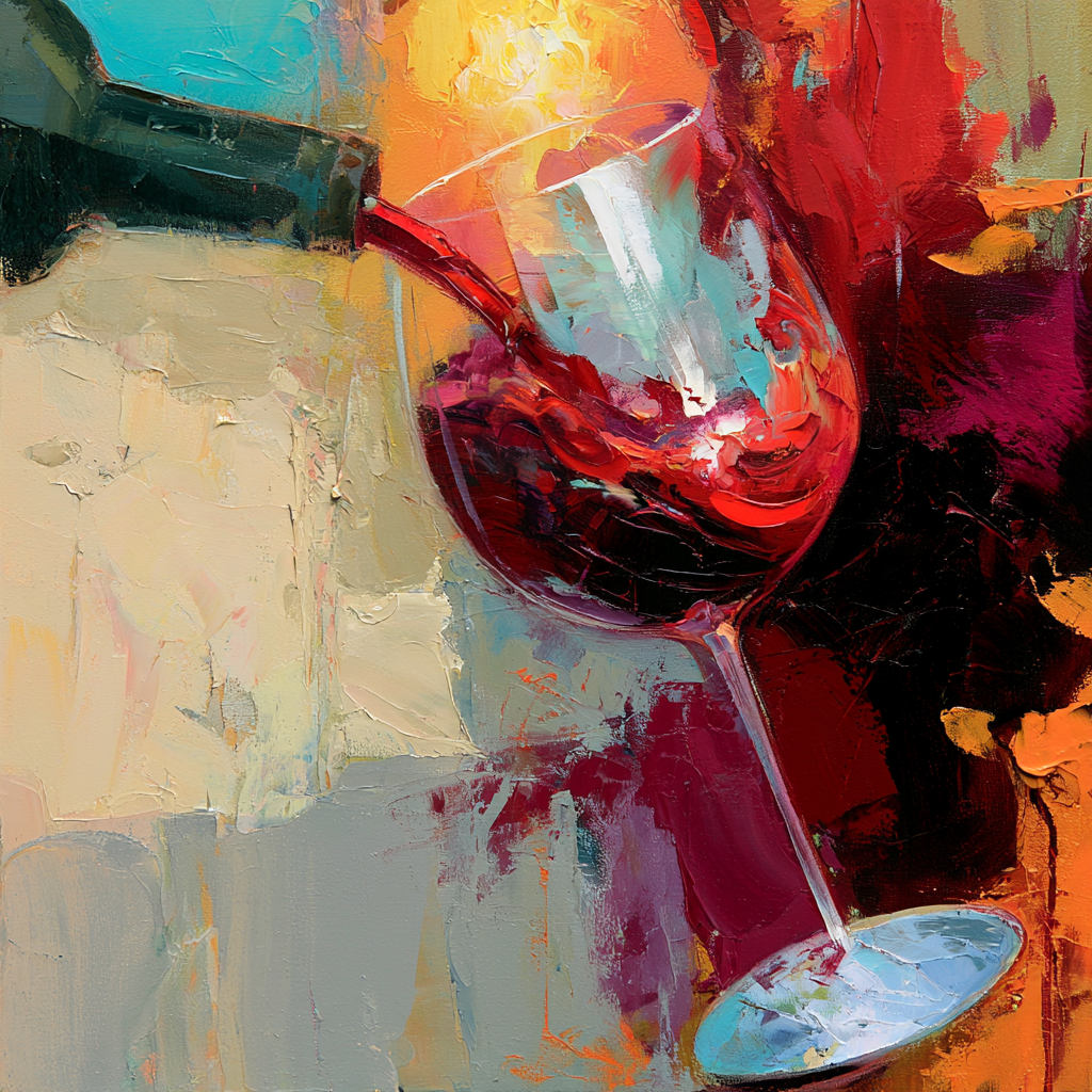 Expressive Wine Still Life