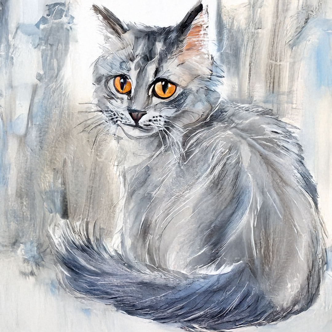 Feline Majesty - Hand Painting