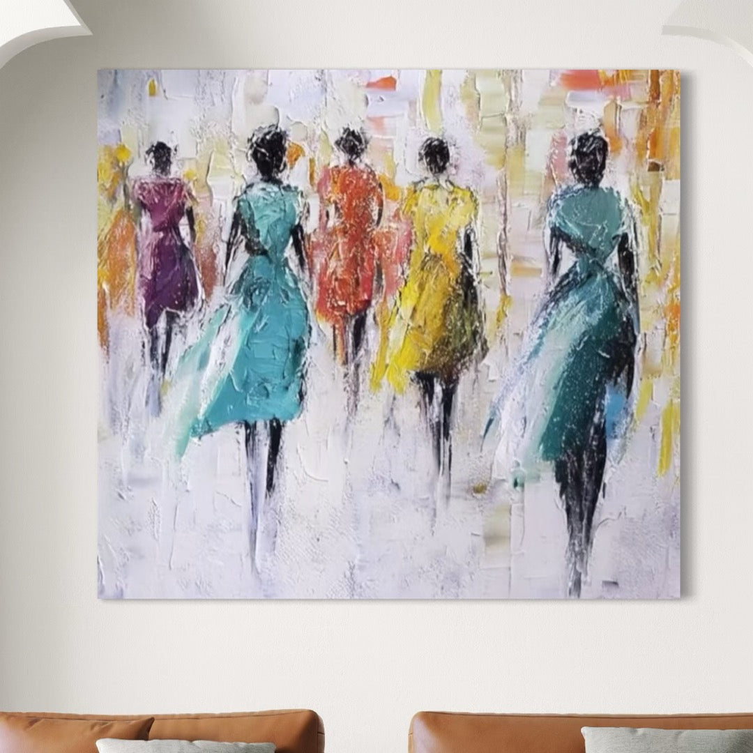 Figured Flow - Hand Painting