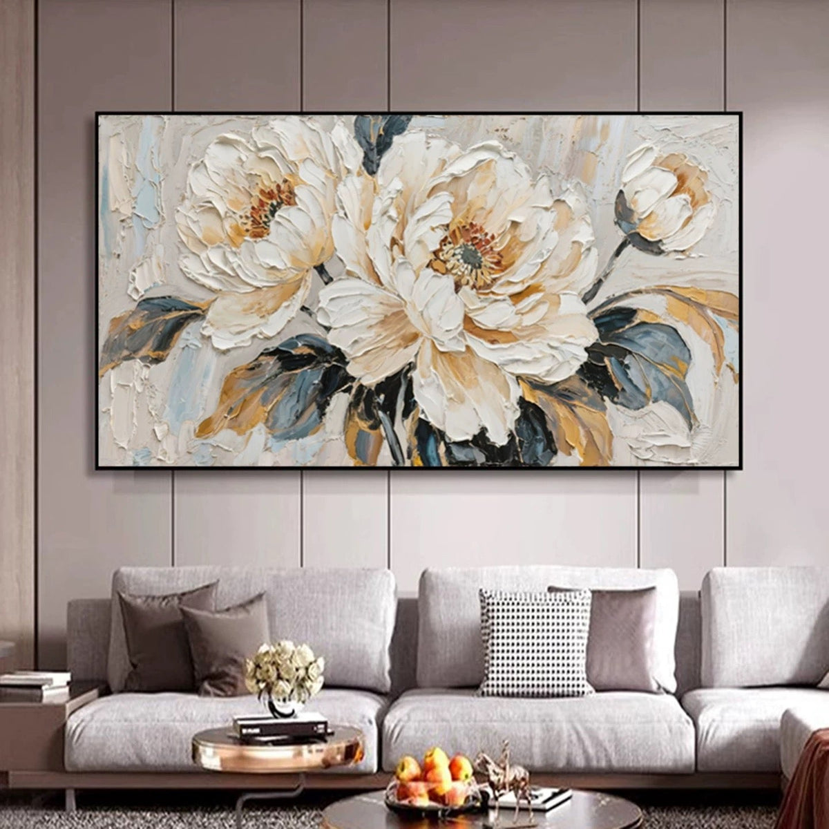 Floral Majesty - Hand Painting
