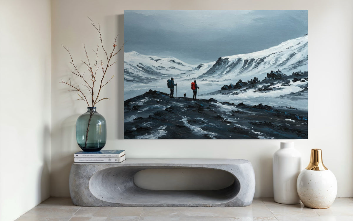 Frozen Frontier Odyssey - Hand Painting