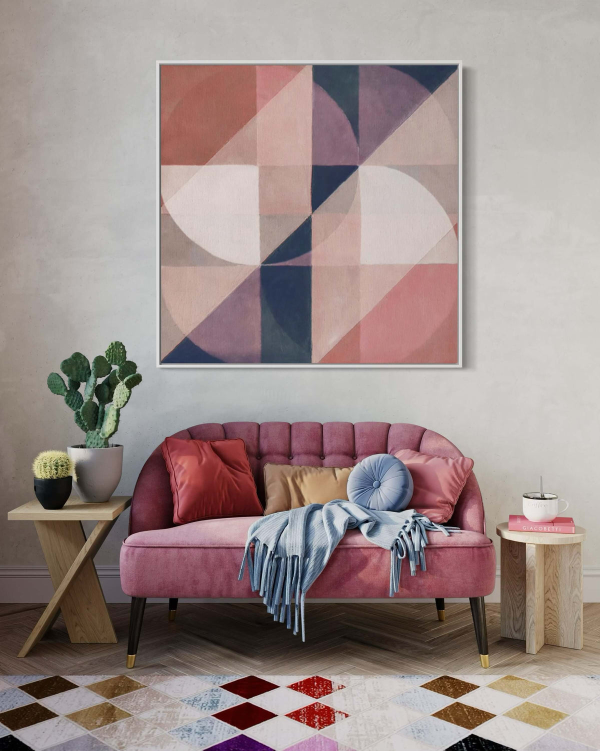 Geometric Breakdown 2 - Hand Painting