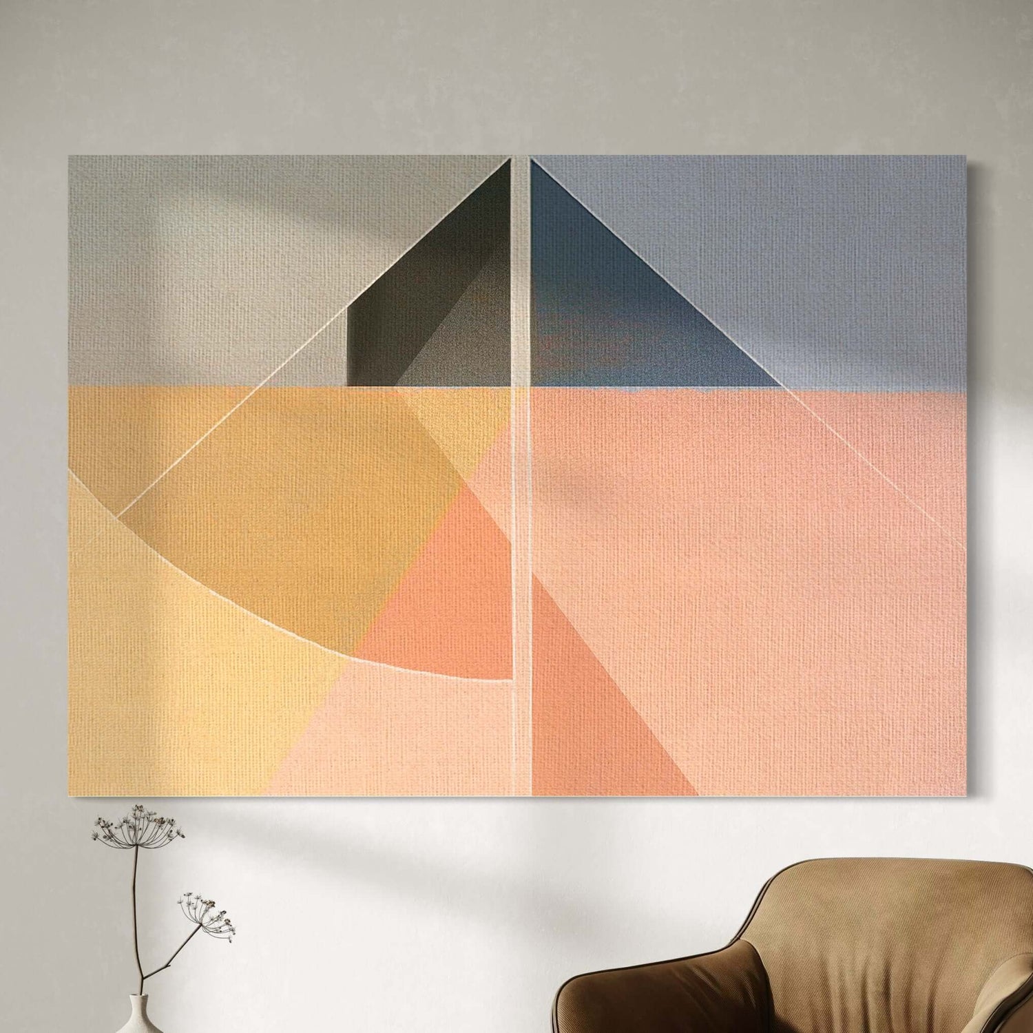 幾何学的なセーリング02 階段用ウォールアート