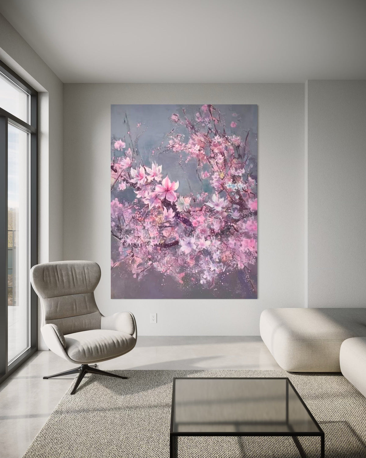 Glimmer of Sakura - Hand Painting
