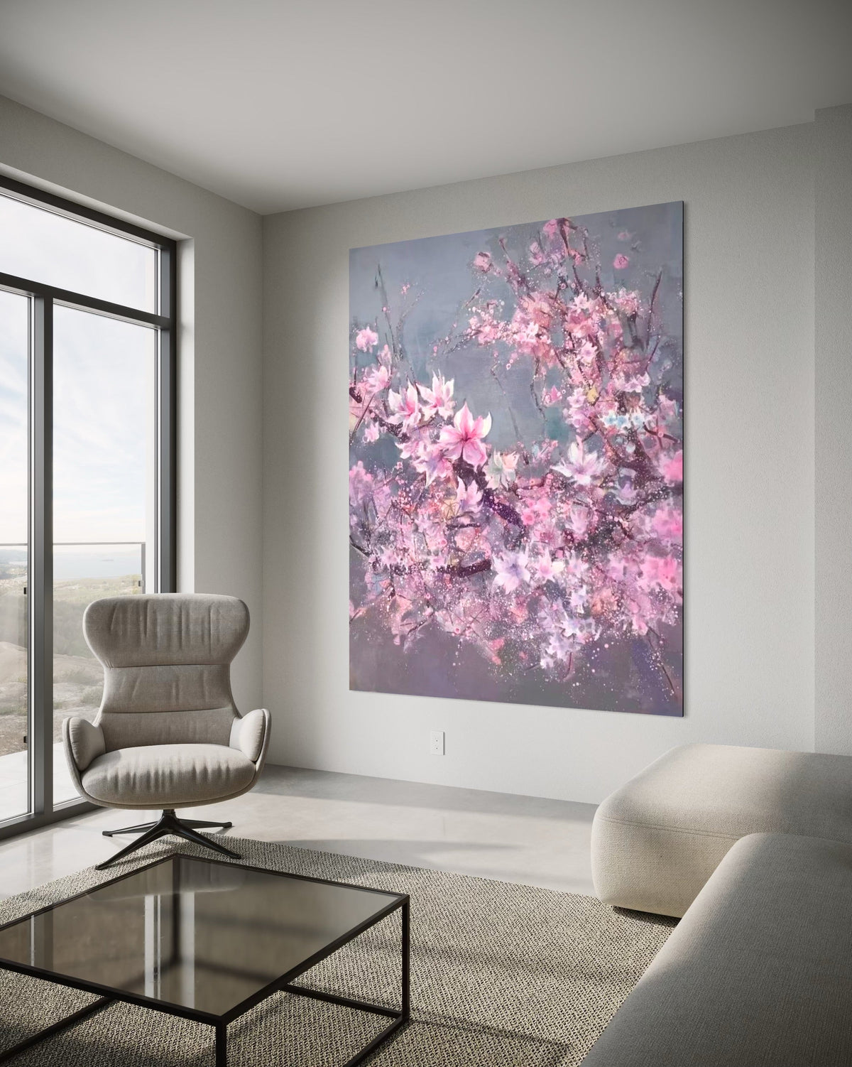 Glimmer of Sakura - Hand Painting