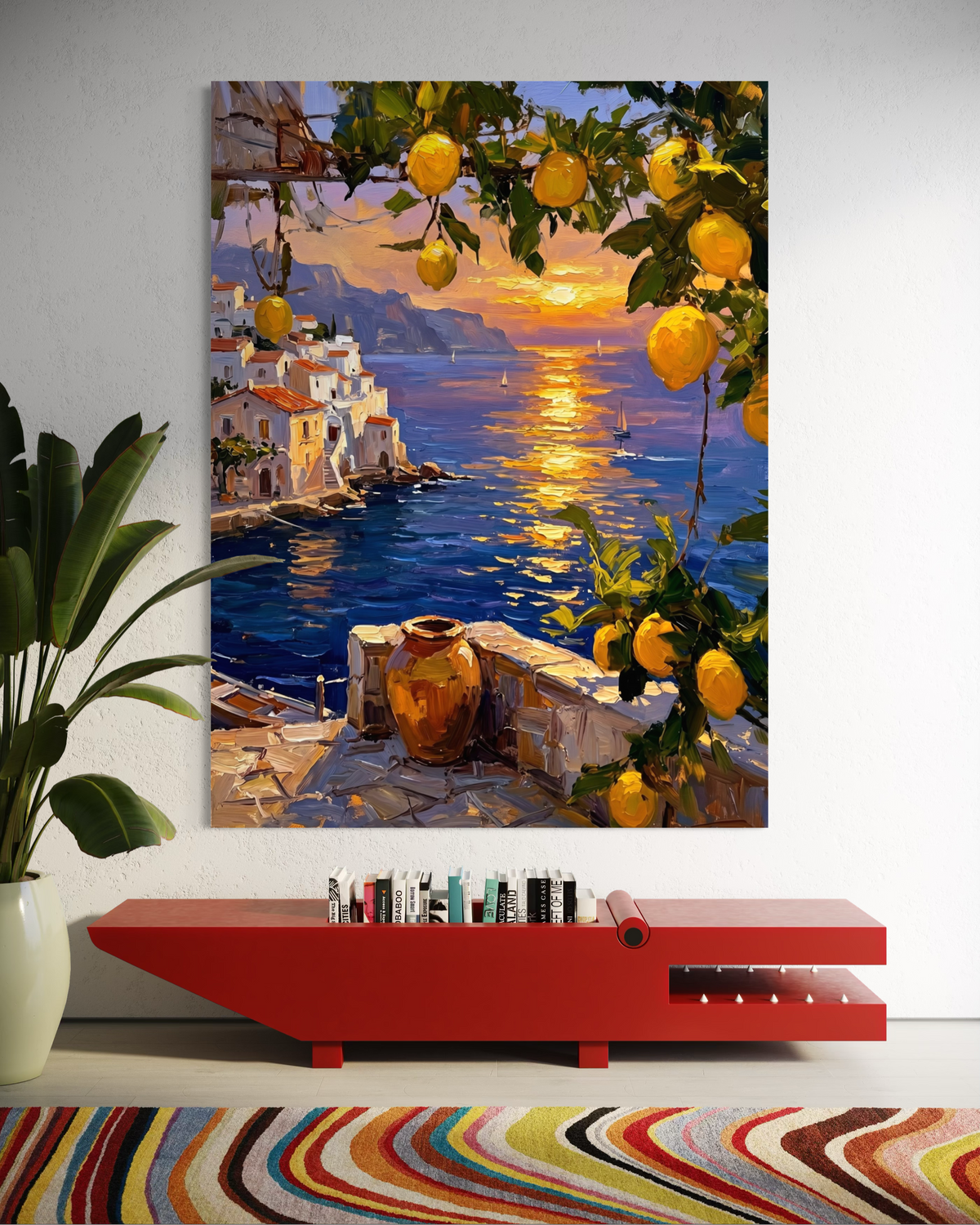 Golden Amalfi - Hand Painting