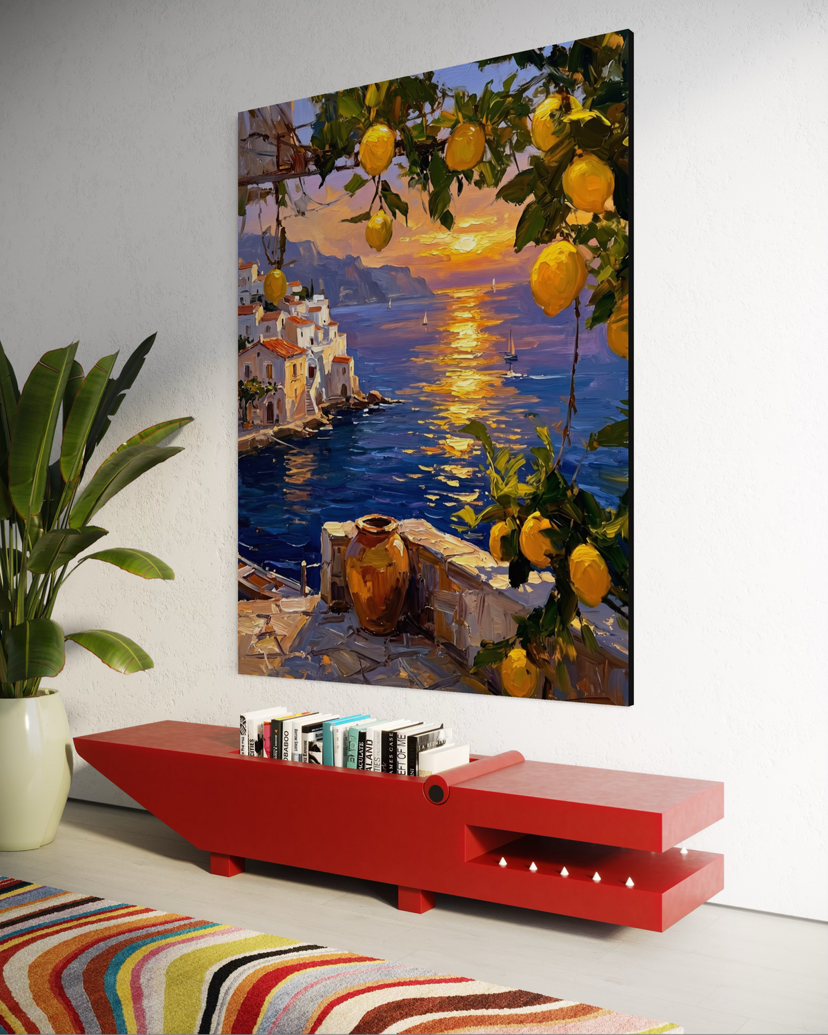 Golden Amalfi - Hand Painting