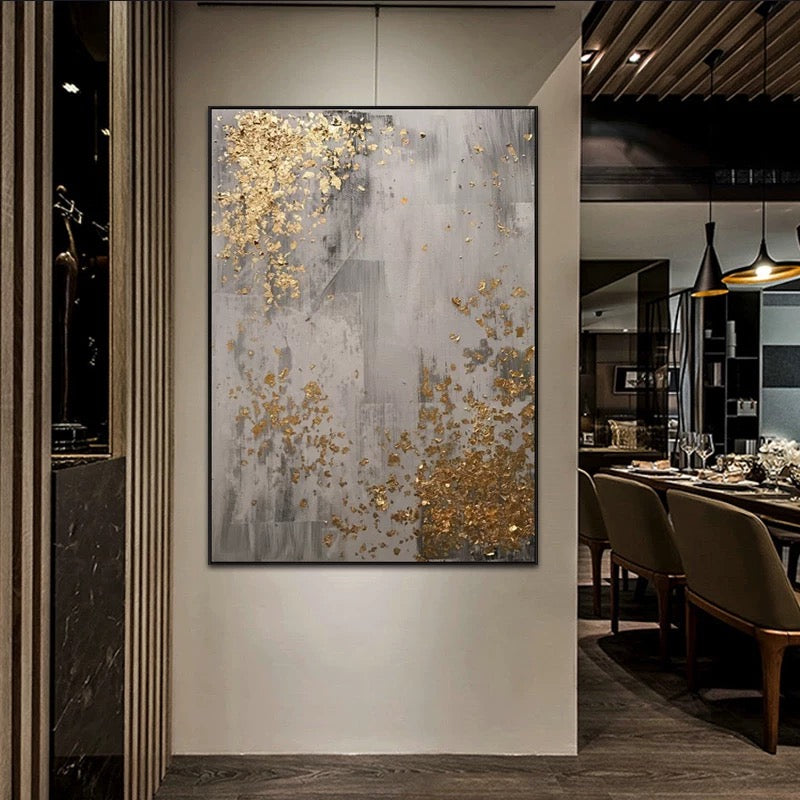 Golden Scatter - Hand Painting