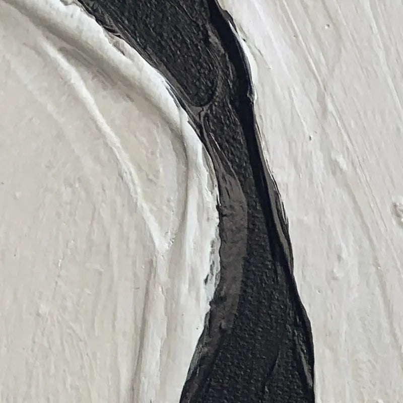 Handmade Black and White - Hand Painting