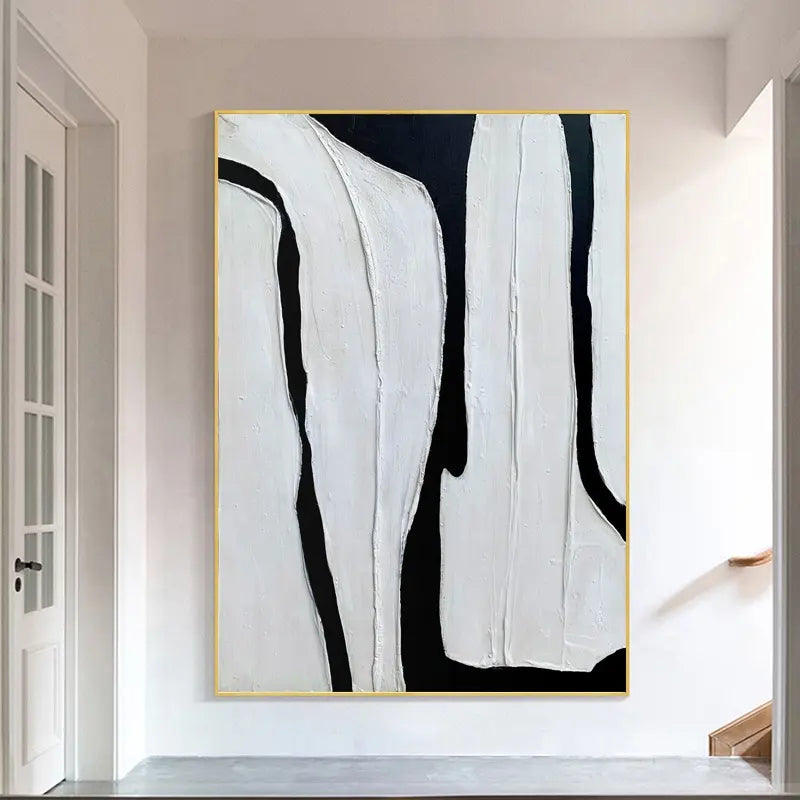 Handmade Black and White - Hand Painting
