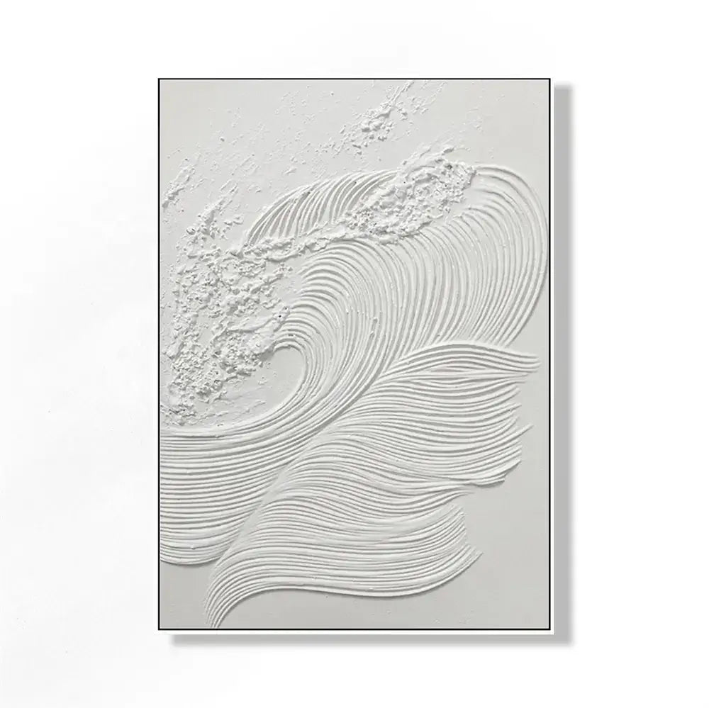 White Waves 1 - Hand Painting