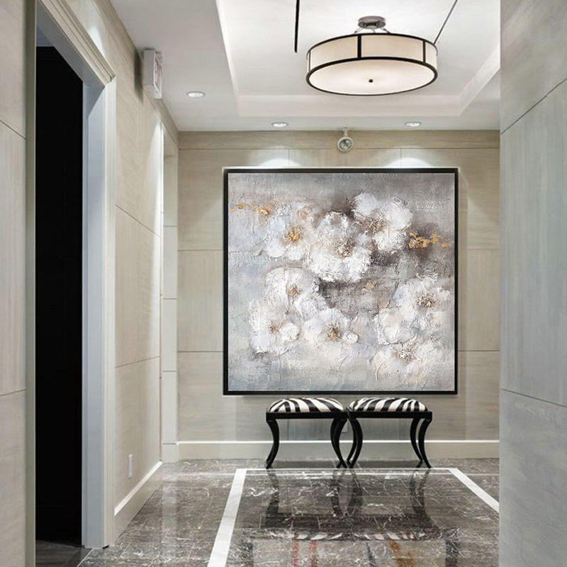 Elegant Purity - Hand Painting