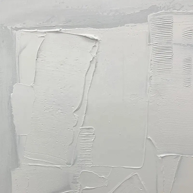 Square White Patches - Hand Painting