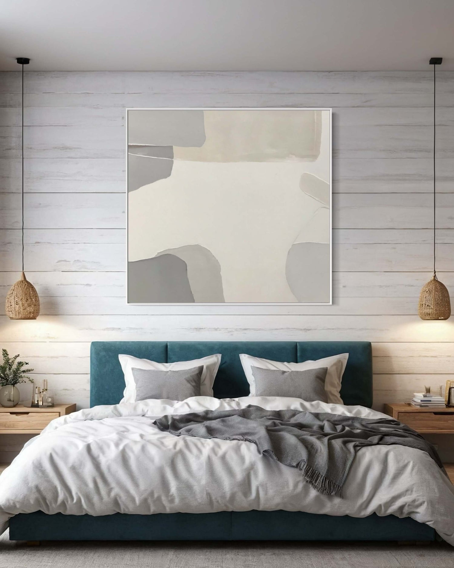 Tons minimaux Wabi Sabi Wall Art