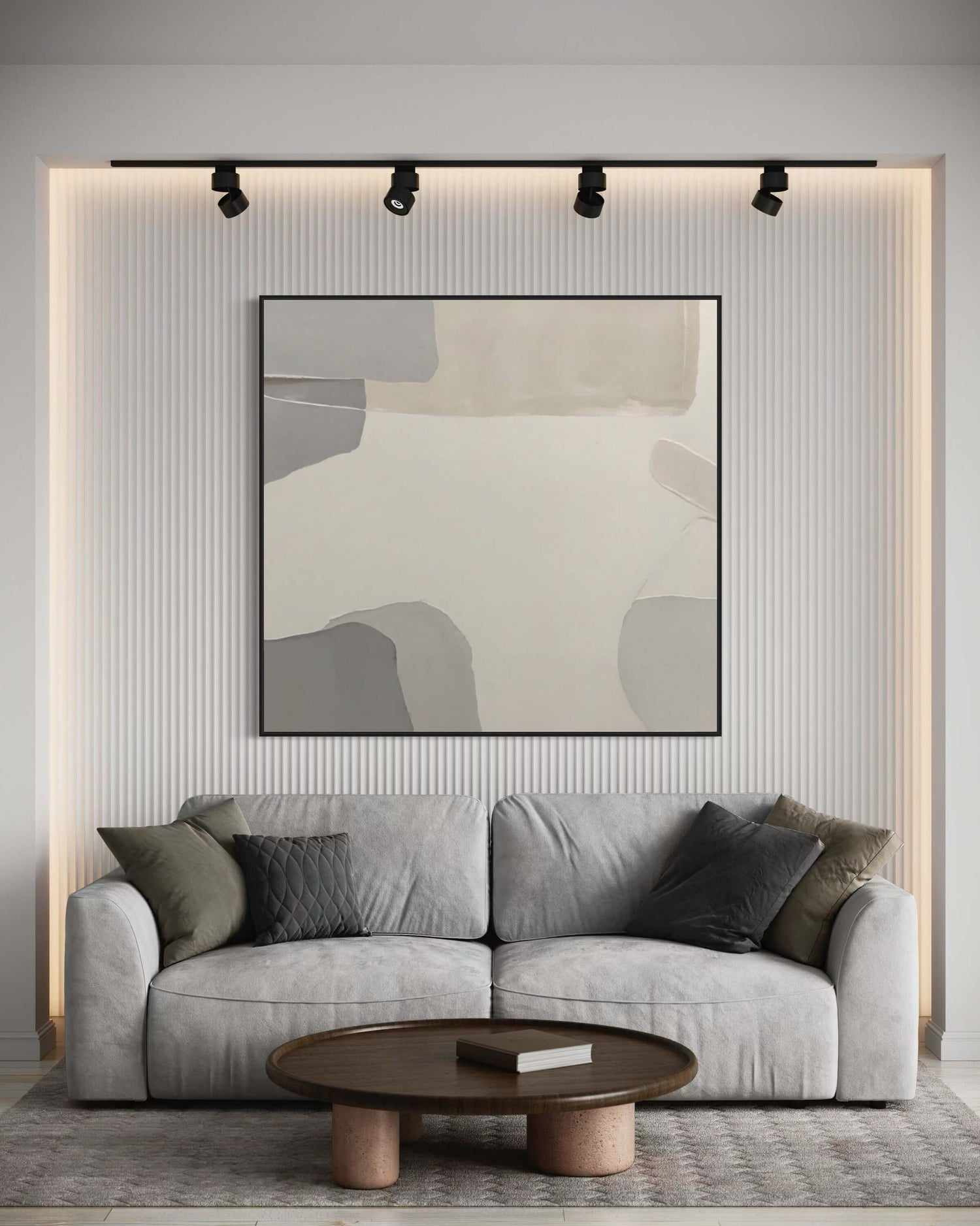 Tons minimaux Wabi Sabi Wall Art