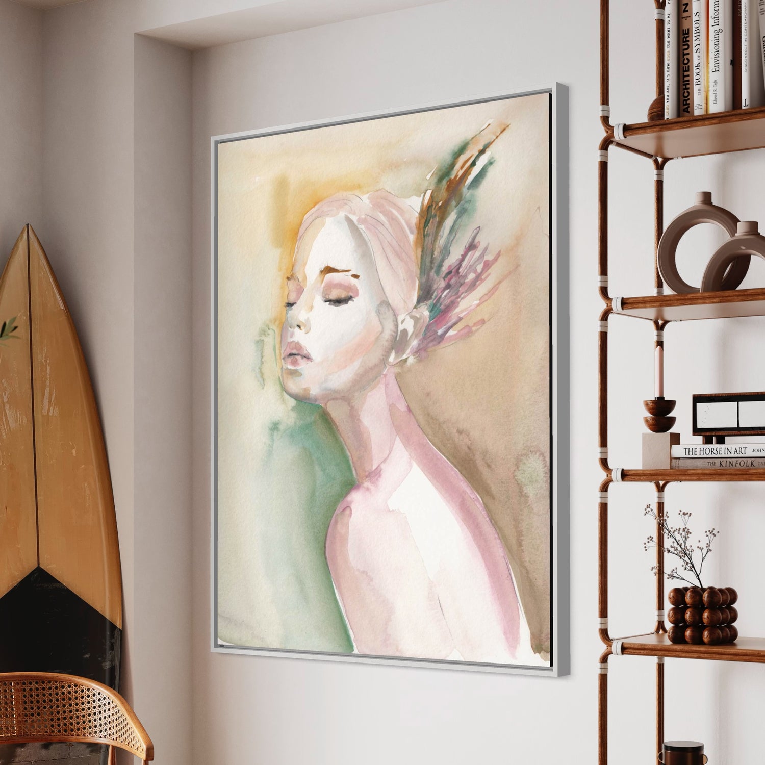 Elle qui a chuchoté sauvage Art Mural pour Escalier